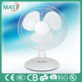 Full copper motor electric table fan 220V with Recyle PP material made in Guangdong